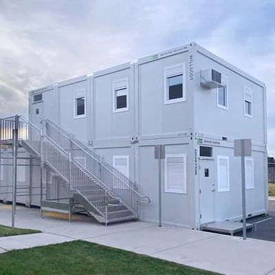 Nhà container vận chuyển bằng thép nhỏ gọn với cửa trượt PVC