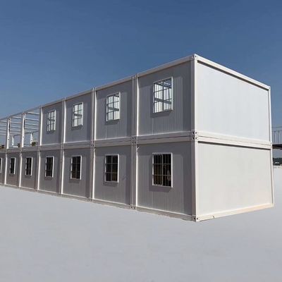 Nhà container vận chuyển bằng thép nhỏ gọn với cửa trượt PVC