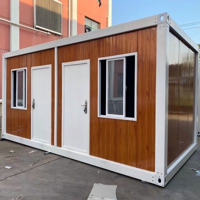 Πυροσβεστικό Flat Pack Container House Προσαρμόσιμο Flat Pack Shipping Container Σπίτια