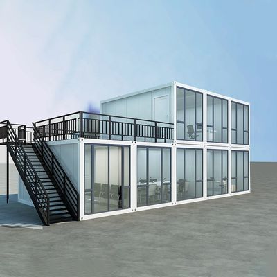 20ft Flat Pack Container Σπίτια Prefab με δύο υπνοδωμάτια για το σπίτι Villa Mall