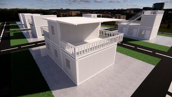 Nhà chứa gấp 40ft cách nhiệt với cửa trượt nhôm