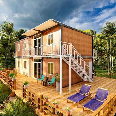 Steel Frame Welded Fold Out Container House Corrosion Resistance For Dormitory