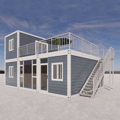 Nhà chứa có thể tháo rời Prefab 2 tầng Nhà chứa lưu trữ tùy chỉnh