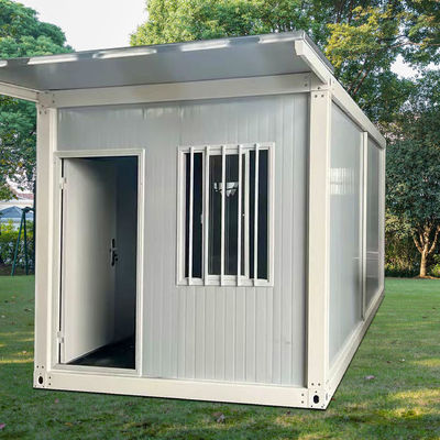 Thép khung tháo rời container nhà an ninh cao với cửa trượt nhôm