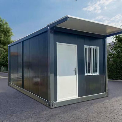 Thép khung tháo rời container nhà an ninh cao với cửa trượt nhôm