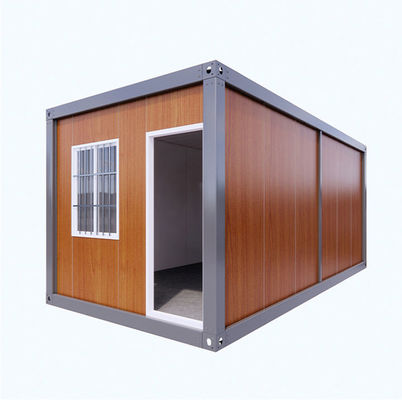 Gỗ 20ft Mini Storage Shipping Container Nhà với cách nhiệt