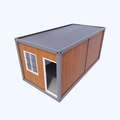 Gỗ 20ft Mini Storage Shipping Container Nhà với cách nhiệt