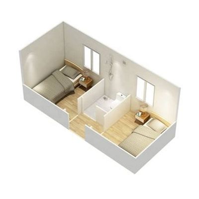Dễ dàng cài đặt Nhà container có thể tháo rời Nhà container prefab tùy chỉnh