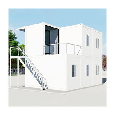 Điện có dây trước nhà container mở rộng với ánh sáng và bộ phân phối mạch