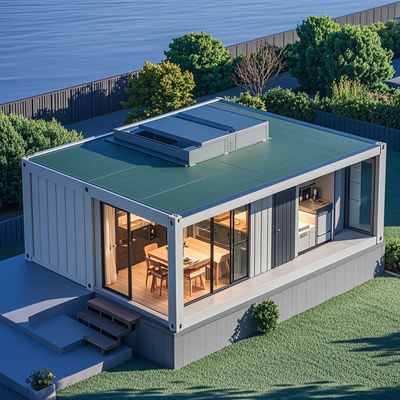 Đường di động Nhà nhỏ Prefabricated Casa Có thể tùy chỉnh với thiết kế mô-đun