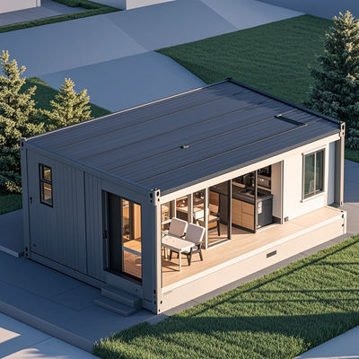 Đường di động Nhà nhỏ Prefabricated Casa Có thể tùy chỉnh với thiết kế mô-đun