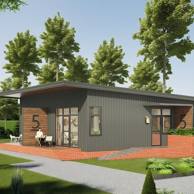 Đường di động Nhà nhỏ Prefabricated Casa Có thể tùy chỉnh với thiết kế mô-đun