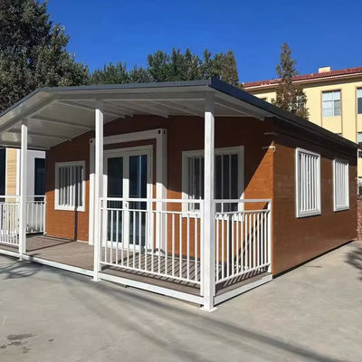 40ft không gian rộng mở rộng container nhà với sân thượng nghỉ ngơi giải trí