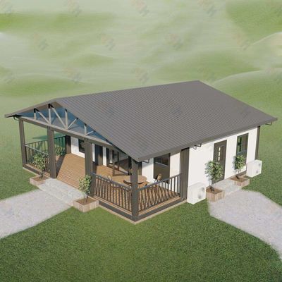 40ft không gian rộng mở rộng container nhà với sân thượng nghỉ ngơi giải trí