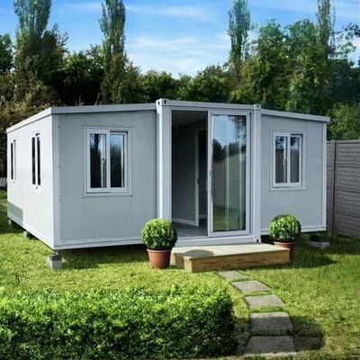 20ft 40ft kích thước tùy chọn mở rộng nhà container gấp với ban công vườn