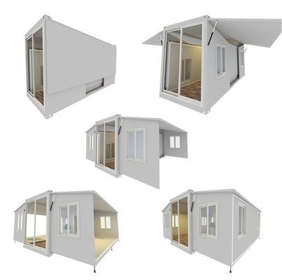 20ft 40ft kích thước tùy chọn mở rộng nhà container gấp với ban công vườn