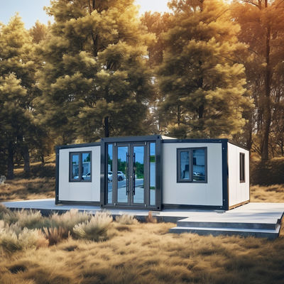 Waterproof 40FT Container House Expandable Modern Style With Wooden Floor