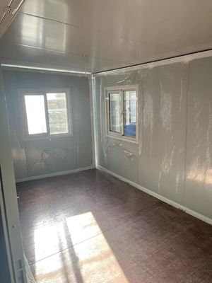 Nhà thùng chứa có cửa sổ trượt nhôm có thể mở rộng với ánh sáng tự nhiên LED
