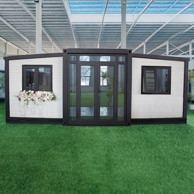 Cấu trúc nhỏ gọn Nhà container mở rộng khung thép Nhà container chế tạo sẵn