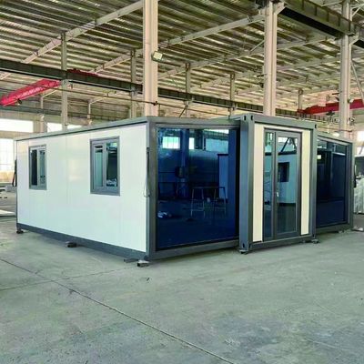 Fully Furnished 30ft Mobile Expandable Prefab House Antiseismic With Bathroom