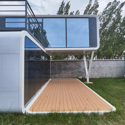 Προκτίσιμο Αδιάβροχο Apple House με Στριβή Γυάλινη Πόρτα Terrace Deck