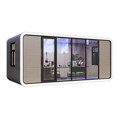 Καφέ χρώμα Apple Cabin Prefab House Μοδική σπιτική κατασκήνωση εξωτερικού
