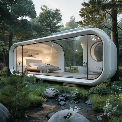 20FT Outdoor Movable Apple Cabin House Modern Tiny Cabin House