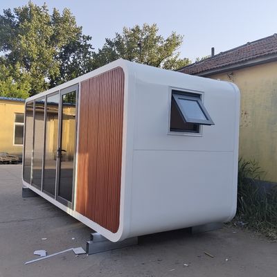 Apple Cabin House Galvanized Steel Frame and Metal Carved Panel for Exclusive Living Experience
