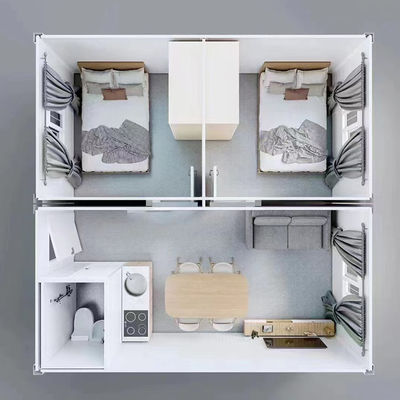 Detachable Container House with Fireproof and Waterproof Wall and Roof Panels