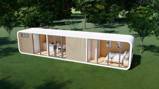 Ngôi nhà Apple Cabin hiệu suất cao với khung thép kẽm và bảng khắc kim loại