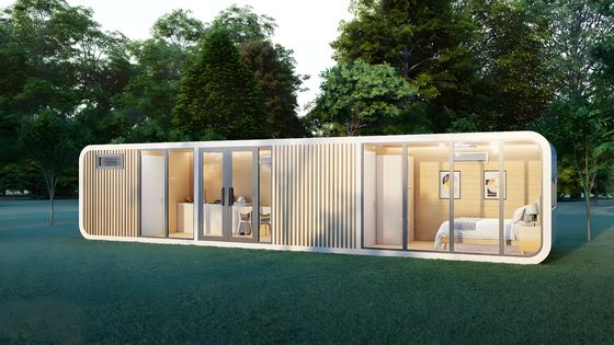 Ngôi nhà Apple Cabin hiệu suất cao với khung thép kẽm và bảng khắc kim loại