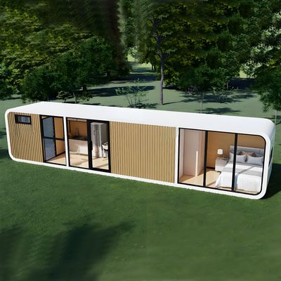 Ngôi nhà Apple Cabin hiệu suất cao với khung thép kẽm và bảng khắc kim loại