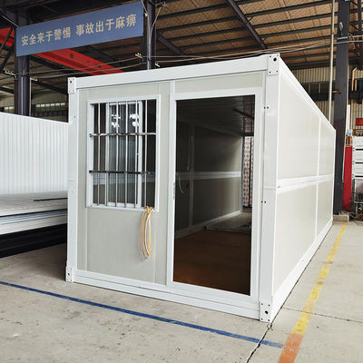 Tùy chọn cửa an toàn và phong cách cho nhà chứa gấp với bảng sandwich EPS và tấm thép