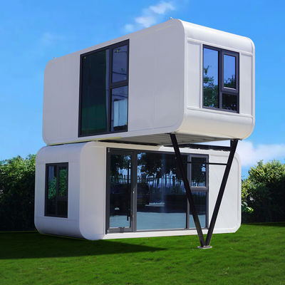 Apple Cabin House Ζυγισμένο χάλυβα πλαίσιο και μεταλλικό σκαλισμένο πάνελ για αξιόπιστη και μακροχρόνια δομή