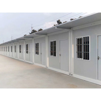 Δυνατό και ανθεκτικό flat pack container house με 50/75/100mm EPS sandwich panel και προαιρετικό πάτωμα
