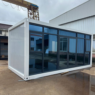 Δυνατό και ανθεκτικό flat pack container house με 50/75/100mm EPS sandwich panel και προαιρετικό πάτωμα