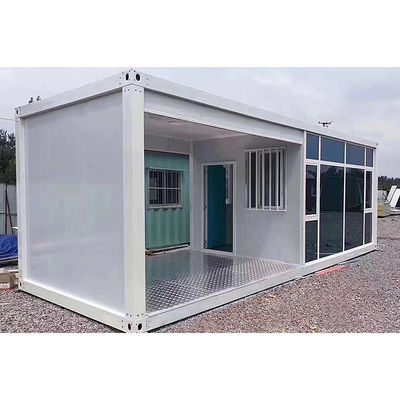 Δυνατό και ανθεκτικό flat pack container house με 50/75/100mm EPS sandwich panel και προαιρετικό πάτωμα