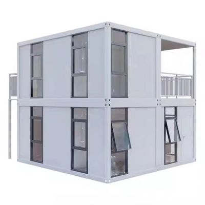 Flat Pack Container House Steel Structure and EPS Sandwich Panel Wall and Aluminum Sliding Door with Lock