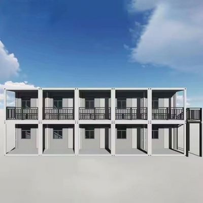 Flat Pack Container House Steel Structure and EPS Sandwich Panel Wall and Aluminum Sliding Door with Lock