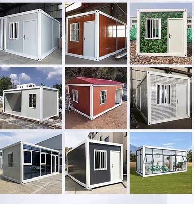 Customizable Folding Container House Steel Structure and Rock Wool Panel