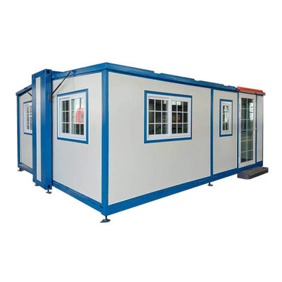 Expandable Container House with Durable Steel Frame and Rock Wool Sandwich Panel