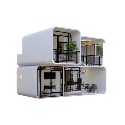 Apple Cabin House Γαλβανισμένο χάλυβα πλαίσιο και μεταλλικό σκαλισμένο πάνελ για ισχυρή και μακροχρόνια δομή