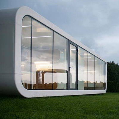 Apple Cabin House Γαλβανισμένο χάλυβα πλαίσιο και μεταλλικό σκαλισμένο πάνελ για ισχυρή και μακροχρόνια δομή
