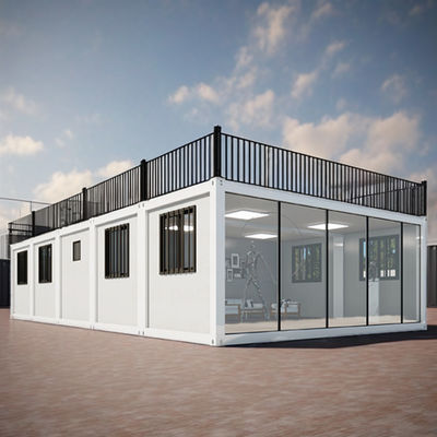 20ft Prefab Living Container House Flat Pack Mobile Container Home Μικρό σπίτι με μπάνιο Δυνατό να αναδιπλωθεί