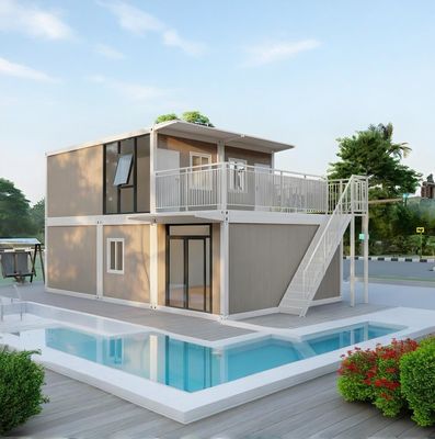 Multi Story Beachside Villa Nhà container Nhà nghỉ di động Nhà container có thể tháo rời