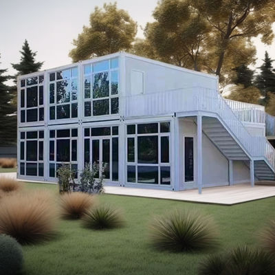 Σπίτι κοντέινερ Flat Pack Γρήγορη και εύκολη εγκατάσταση με ισχυρή και ανθεκτική χάλυβα δομή