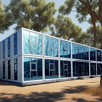 Σπίτι κοντέινερ Flat Pack Γρήγορη και εύκολη εγκατάσταση με ισχυρή και ανθεκτική χάλυβα δομή