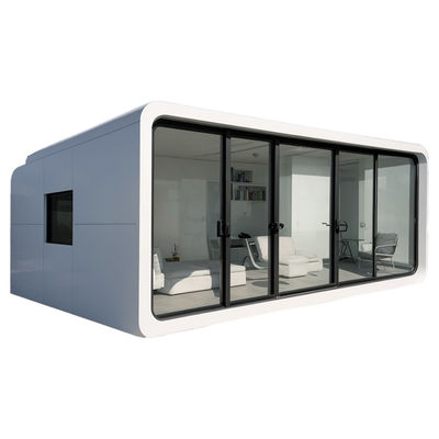 20/40 Ft Prefab Apple House Garden Living Container Home With Outdoor Glass Walls Apple Cabin 20 Ft Container Office