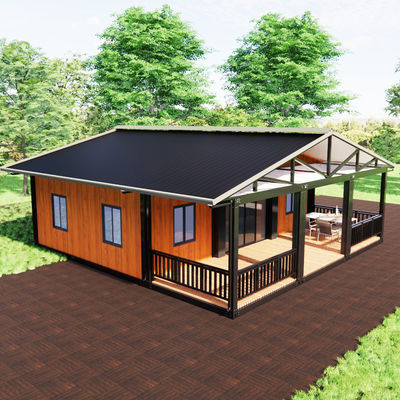 Prefabricated Modular Expandable Container House Residential House With Balcony Room Villa
