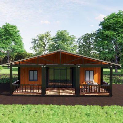 Prefabricated Modular Expandable Container House Residential House With Balcony Room Villa